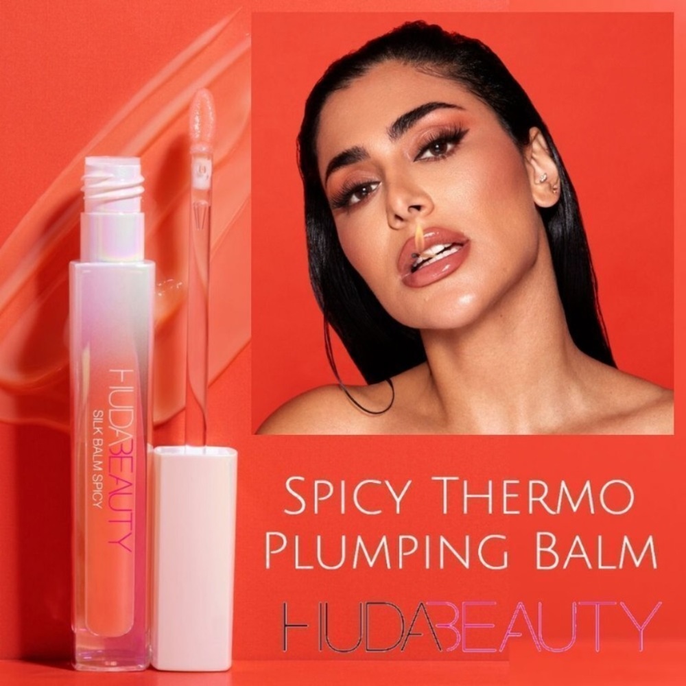 💎 Huda Beauty Silk Balm Spicy Thermo Plumping Lip Balm New Full-Size